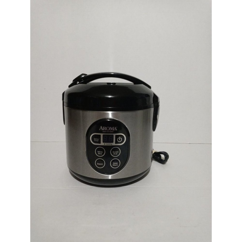 Aroma 8-Cup Digital Rice Cooker and Food Steamer Model ARC-914SBD